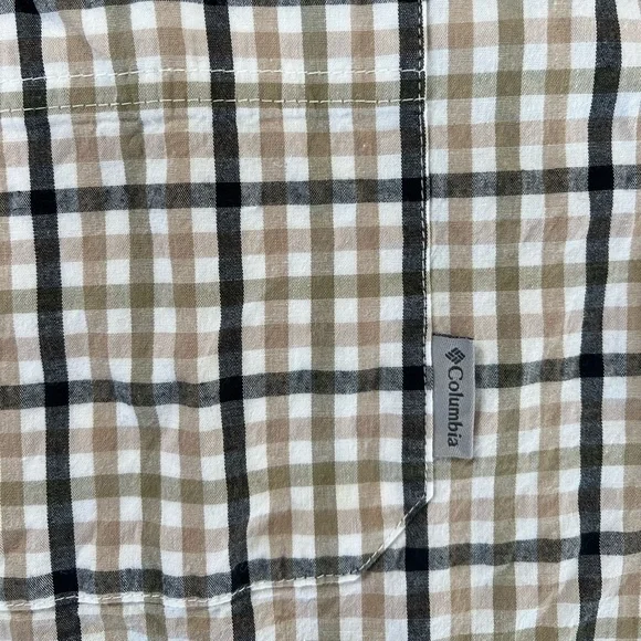 NWOT Columbia Men’s Brown and Black Short Sleeve Button Down Shirt Size XXL - Picture 13 of 13